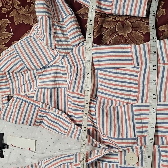 NWT Talbots Seersucker Red, White, Blue Blazer - Picture 7 of 9